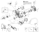 Page A Diagram and Parts List for P3516PR Type 2 Poulan Chainsaw