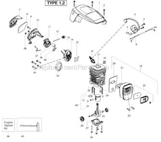 Part Location Diagram of 115357926 Poulan Manual-Operator