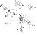 Page B Diagram and Parts List for P4018WM Type 1 Poulan Chainsaw