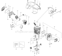 Page B Diagram and Parts List for P4018  Poulan Chainsaw