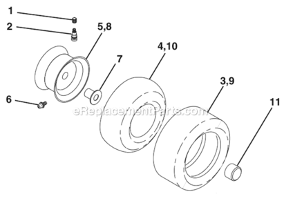 Page J Diagram and Parts List for PB155G42 960120130 Poulan Lawn Tractor