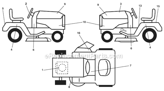 Part Location Diagram of 532438501 Poulan 