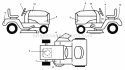 Decals Diagram and Parts List for PB1638LT 2006-10 - 96012004401 Poulan Lawn Tractor