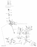Steering Diagram and Parts List for PB1638LT 2006-10 - 96012004401 Poulan Lawn Tractor