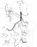 Electrical Diagram and Parts List for PB1638LT 2006-10 - 96012004401 Poulan Lawn Tractor