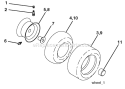Part Location Diagram of 583668601 Husqvarna Tire, Rear