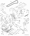 Drive Diagram and Parts List for PB1638LT 2006-10 - 96012004401 Poulan Lawn Tractor
