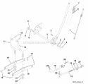 Mower Lift Diagram and Parts List for PB1638LT 2006-10 - 96012004401 Poulan Lawn Tractor