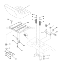 Seat Diagram and Parts List for PB1842LT 96012004500 Poulan Lawn Tractor