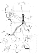 Electrical Diagram and Parts List for PB1842LT  Poulan Lawn Tractor
