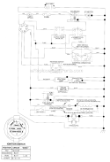 Schematic-Tractor Diagram and Parts List for PB1842LT  Poulan Lawn Tractor
