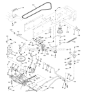 Drive Diagram and Parts List for PB1842LT  Poulan Lawn Tractor