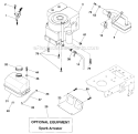 Engine Diagram and Parts List for PB1842LT  Poulan Lawn Tractor