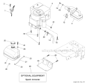 Engine Diagram and Parts List for PB18542LT 96012000301 Poulan Lawn Tractor