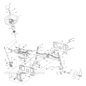 Steering Diagram and Parts List for PB19542LT 2008-04 - 96042003402 Poulan Lawn Tractor