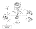 Engine Diagram and Parts List for PB19546LT 96042003505 Poulan Lawn Tractor