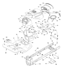 Chassis Enclosures Diagram and Parts List for PB195H42LT 2011-06 - 9604201230 Poulan Lawn Tractor
