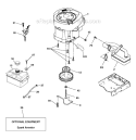 Engine Diagram and Parts List for PB195H42LT 2011-06 - 9604201230 Poulan Lawn Tractor