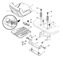 Seat Diagram and Parts List for PB195H42LT 2011-07 - 96042012303 Poulan Lawn Tractor