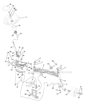 Steering Diagram and Parts List for PB195H42LT 2011-07 - 96042012303 Poulan Lawn Tractor