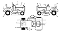 Decals Diagram and Parts List for PB195H42LT 2011-07 - 96042013601 Poulan Lawn Tractor