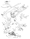 Drive Diagram and Parts List for PB195H42LT 2011-07 - 96042013601 Poulan Lawn Tractor
