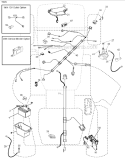 Electrical Diagram and Parts List for PB195H42LT 2011-07 - 96042013601 Poulan Lawn Tractor