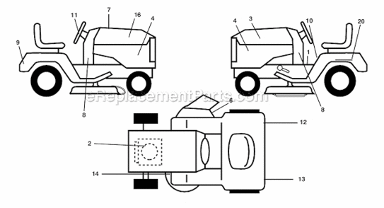 Part Location Diagram of 199114 Husqvarna Decal Oper