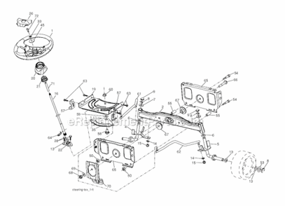 Part Location Diagram of 403088 Poulan Spindle.Welded