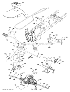 Part Location Diagram of 415742 Poulan Rod Spring Bypass