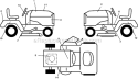 Decals Diagram and Parts List for PB20H46YT 2007-10 Poulan Lawn Tractor