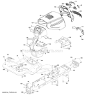 Chassis Diagram and Parts List for PB20H46YT 2008-03 Poulan Lawn Tractor