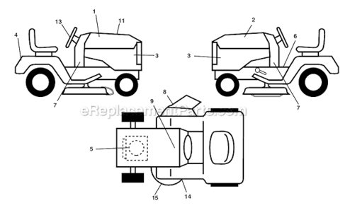 Part Location Diagram of 178502 Husqvarna Decal, Mower Caution