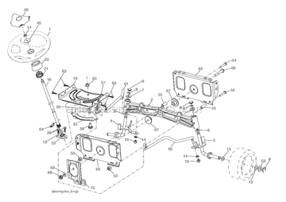 Part Location Diagram of 199743X428 Poulan Boot, Steering