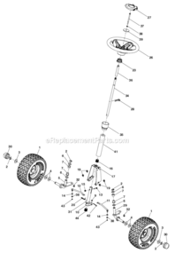 Part Location Diagram of 532436178 Poulan Support, Upper Steering