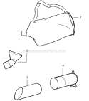 Page C Diagram and Parts List for PBV200LE Type1 Poulan Leaf Blower / Vacuum