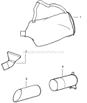 Page C Diagram and Parts List for PBV200LE Type2 Poulan Leaf Blower / Vacuum