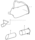 Page C Diagram and Parts List for PBV200  Poulan Leaf Blower / Vacuum
