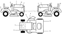 Decals Diagram and Parts List for PD1842ST  Poulan Lawn Tractor