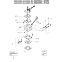Page C Diagram and Parts List for PE3500  Poulan Trimmer