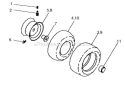 Page B Diagram and Parts List for PK1942LT 96012001500 Poulan Lawn Tractor
