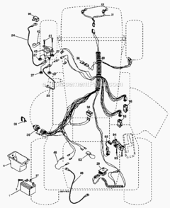 Part Location Diagram of 176689 Poulan Box Battery