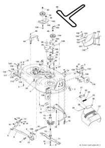 Part Location Diagram of 130968X42 Husqvarna Shield, Defl Ector