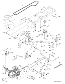 Part Location Diagram of 174607 Poulan Pulley, Engine