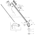Page A Diagram and Parts List for PL25 Type 1 Poulan Trimmer