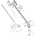 Page A Diagram and Parts List for PL25 Type 2 Poulan Trimmer
