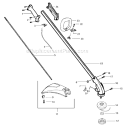 Page A Diagram and Parts List for PL25 Type 4 Poulan Trimmer