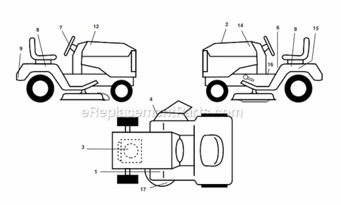 Part Location Diagram of 172200 Husqvarna Decal, Fender 5 Sp.