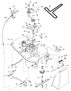 Part Location Diagram of 132827 Poulan Bolt, Shoulder