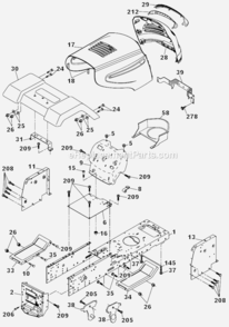 Part Location Diagram of 155272 Poulan DISCONTINUED